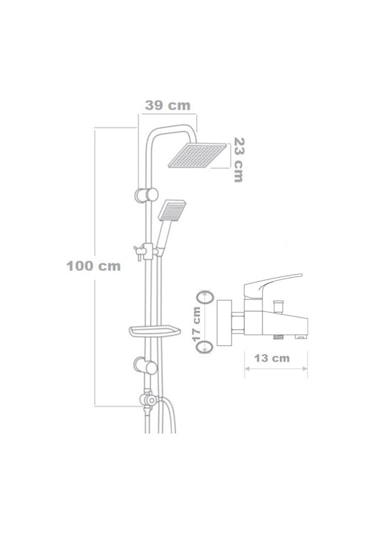 Armour Armatür Banyo Bataryası Seti Beyaz Beyaz