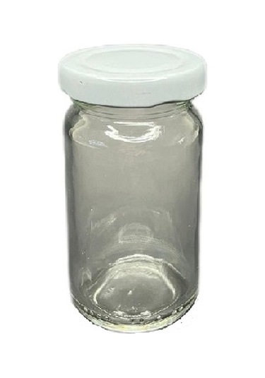 105ml Şeffaf Cam Konserve Kavanozu Beyaz Kapaklı, 24 Adet, Cam Kavanoz, Konserve Kavanozu, Reçel Kavanozu, Bal Kavanozu, Saklama Kavanozu Şeffaf