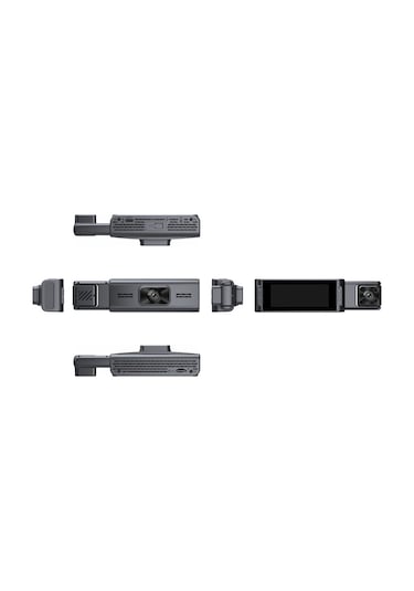 Yaozixa 3.16 İnç Ekranlı Araç Sürücü Kaydedici - Üç Kameralı Ön/arka/iç 1080p Full Hd Gece Görüşü Ve Telefon İle İzleme