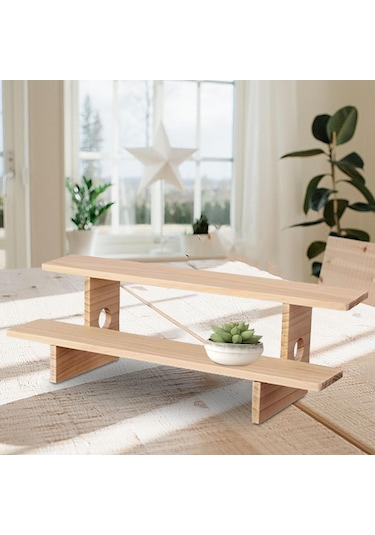 Suntek Ahşap Sergileme Yükseltici Standı Figür Oyuncak