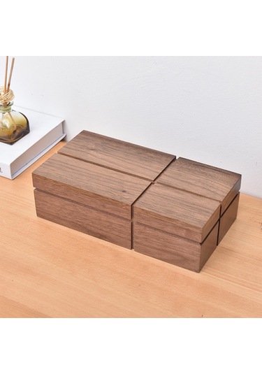 Suntek Banyo Otel Restoranı Için Ahşap Doku Kutusu Dekoratif Odun