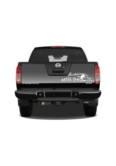 90X24 cm - Evolution Karavan Sticker. Evrim Kamp Karavan Çıkartma