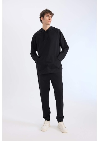 DeFactoFit Slim Fit Sporcu Jogger Eşofman Altı Dar Kesim Standart Paça Basic Düz D8018AX25SPBK81