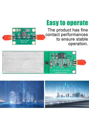 Leezsing Lf/mf/hf Aktif Sdr Anteni, Rtl-sdr Alıcı İçin Geniş Bantlı Anten, Sma Çıkışlı