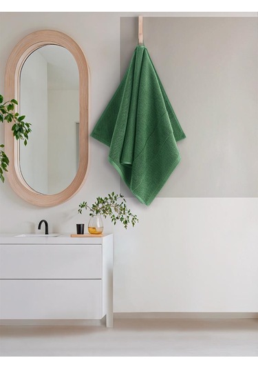 Cotton %100 Banyo Havlusu 50x90 Cm Yeşil