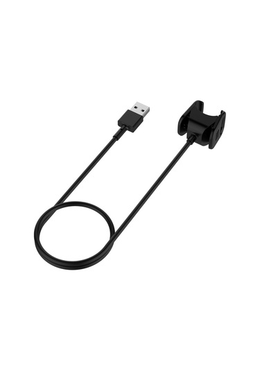 Konesam Fitbit Charge 3 İçin Usb Şarj Kablosu, Klem Deseni, 55cm Uzunluk, Siyah Renk, Pc+pvc Malzeme