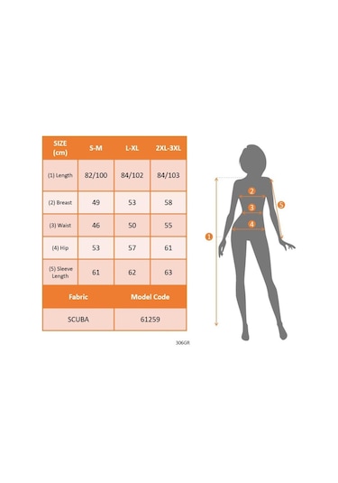 Kadın Uzun Kollu V Yakalı Desenli Dalgıç Elbise Siyah