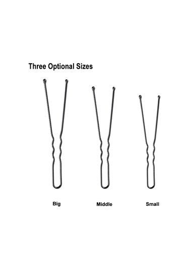 Dofolink 300 Adet Siyah Orta Boy U Şekilli Saç Klipsi - Tıraş Ve Saç Parçalarını Tutmak İçin Kullanıma Pratik Saç Aksesuarı Çok Renkli