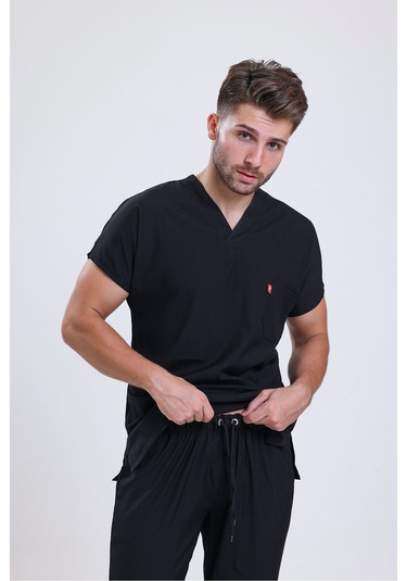 Likralı Üniforma Unisex Siyah