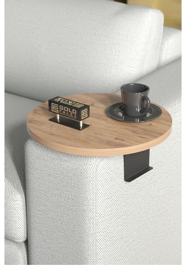 Zigon Sehpa Yan Sehpa Ayarlanabilir Tepsi Dekoratif Modern Tepsi Koltuk Sehpası Ceviz Ceviz