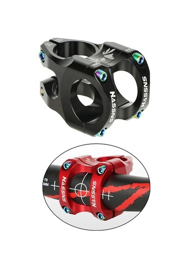 Reedark 35mm Ultra Hafif Delikli Alüminyum Direksiyon Bağlantısı, Yüksek Dayanıklı, Tam Cnc İşlemli, Dağ Bisikleti İniş İçin, Siyah Kutulu Siyah