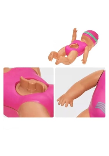 Kurmalı Yüzen Oyuncak Bebek Denizde Havuzda 10 Cm