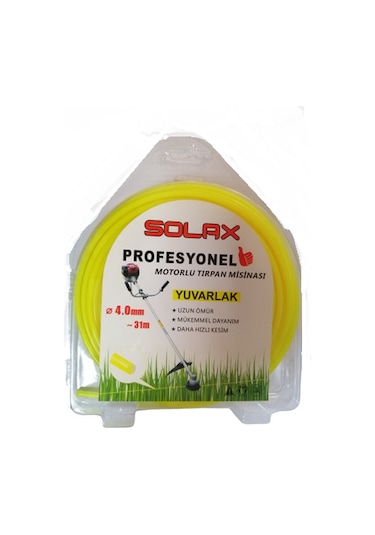 Solax Misina 4Mm 31Metre Sarı Yuvarlak Misine Tırpan