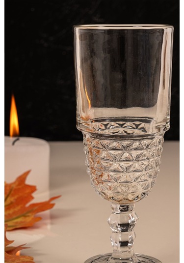 Mest 6 Adet Cam Ayaklı Kahve Yanı Su Bardağı Seti 220 Cc Sade