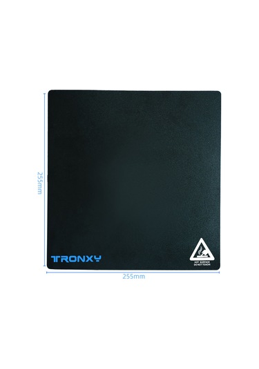 Singree 3d Yazıcı Isı Yatağı Stickerı - Siyah Pvc Malzeme - 255x255mm - Yüksek Isı Dayanıklı