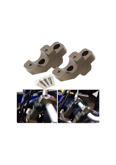 Wezone Yamaha Tracer 900 Gt/mt-09/fz-09 15-21 Aluminyum El Divarı Konum Ayar Cihazı - 30mm Yukarı 20mm Geri Taşıma - Rahat Sürüş İçin