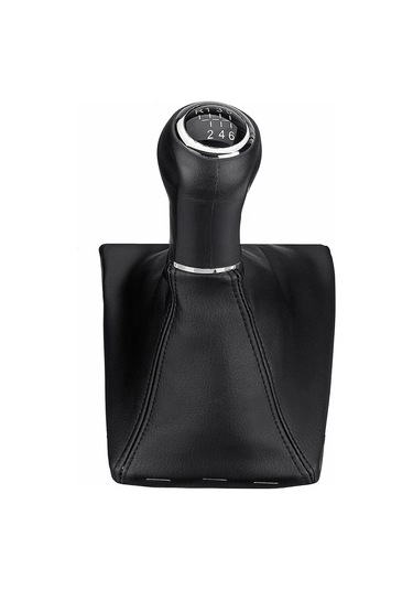 Kangvka Opel Astra/corsa D/zafira B 05-10 İçin 6 Vites + R Şemalı Pu Deri Vites Kolu防尘套 İle Komple Set Siyah