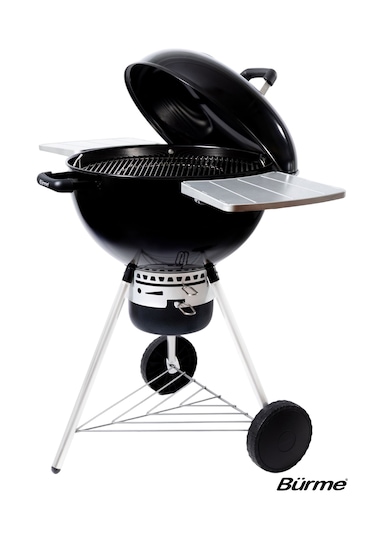 Partner 55.05 Black Masalı Profesyonel Kömürlü Barbekü Siyah