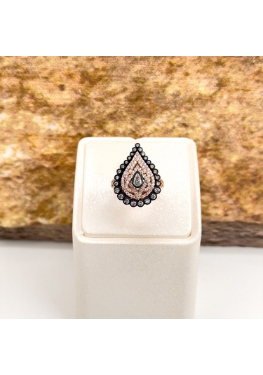 Elmas Montür Rosegold Özel Üretim Gümüş Set Takım - Lvrset16 Rose Gold