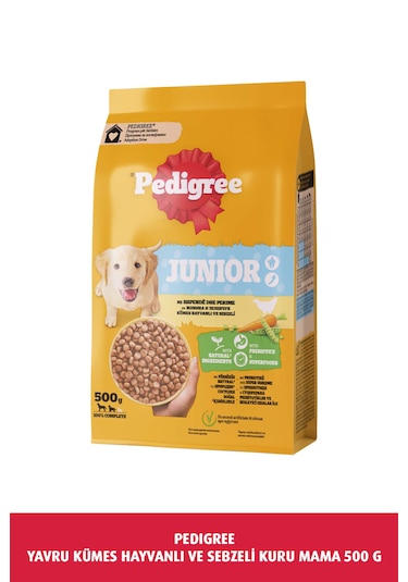 Pedigree Junior Kümes Hayvanlı ve Sebzeli Yavru Köpek Maması 500 G
