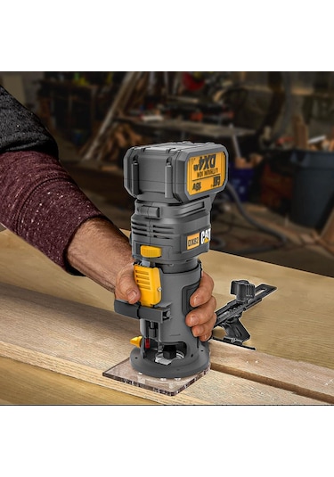 Cat DX82B 18 Volt Şarjlı Kömürsüz 6 MM Devir Ayarlı Profesyonel Avuç İçi Solo El Frezesi