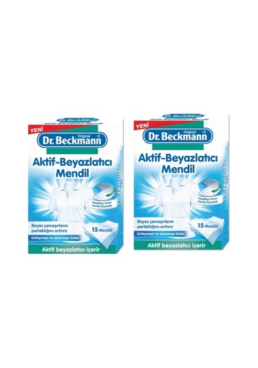Dr. Beckmann Aktif Beyazlatıcı Mendil 2 x 15'li