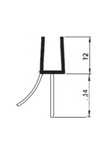 Duşakabin Kapıları İçin Alt Suluk Fitil Conta 8Mm Diğer