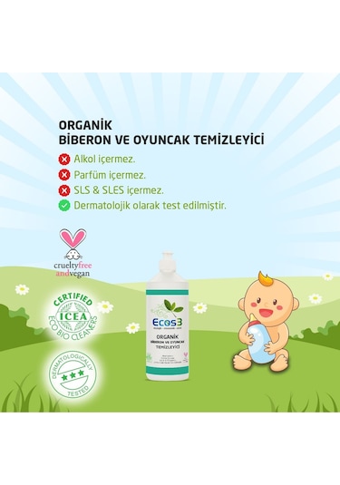 Vegan Ekolojik Organik Biberon Ve Oyuncak Temizleyici 500 Ml