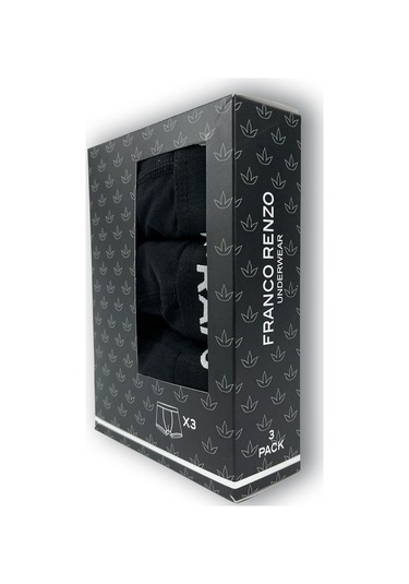 Franco Renzo Erkek 3 Lü Premium Kutu Likralı Boxer Gri