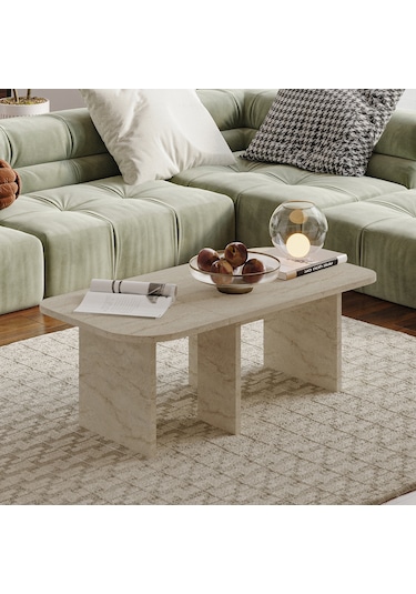 Iris Modüler Orta Sehpa Modern Tasarım, Çok Amaçlı Kullanım Sehpa Traverten