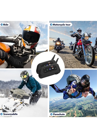 Houtonsen/teleheerv6plus Motosiklet Kaskı Bluetooth Kulaklık