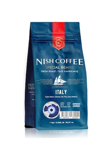 Nish Kahve Italy Espresso Kahve 1000 G