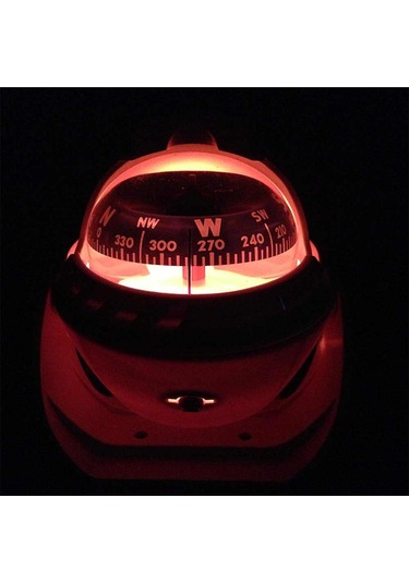 Marin Siyah Işıklı Pusula 12v Tekne Yat Bot Navigasyon