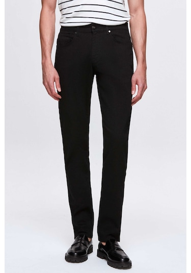 Ds Damat Slim Fit Siyah Gabardin Denim Pantolon 4hcc3t404003m Siyah