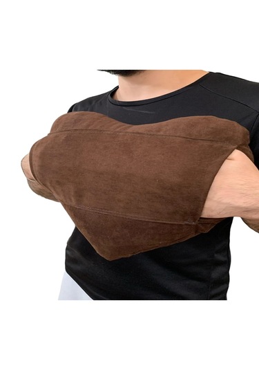 Ozclife Premium Cepli Kalp Yastığı - Kahverengi