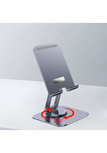 Jmary Mk-61 Ayarlanabilir Katlanabilir 360 Derece Dönebilen Telefon Ve Tablet Standı Gri