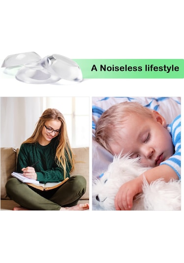 Dofolink Cam Kapı Duvarı Koruyucu, Silikon Tampon, Gürültü Azaltıcı, 6 Adet Şeffaf Çarpma Emici Diğer