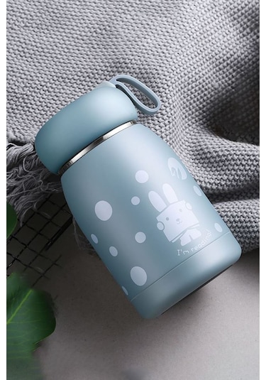 Mavi 304 Çelik 320 Ml Bebek Mama Saklama Termosu Mug Cin493mv Mavi