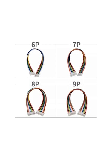 2,54mm Jst Xh 6 Pin Çift Taraflı Kablolu Konnektör 20cm 10 Adet