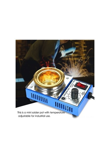 Pazly 150w Mini Lehim Potu - Titanyum Kaplamalı 500g Paslanmaz Çelik, Sıcaklık Ayarlı Kompakt