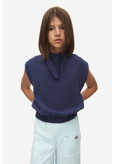 Nk Kids 38813 Kız Çocuk İndigo Forest Bluz İndigo