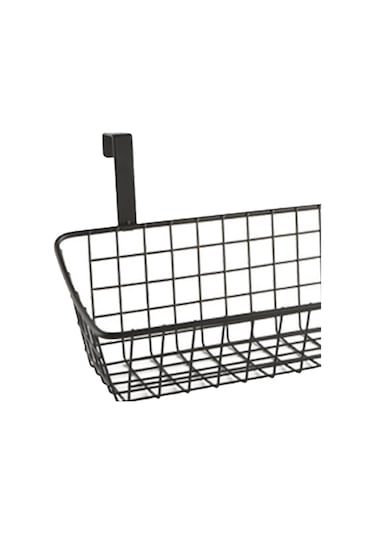 Suntek Asılı Duvar Sepeti Metal Tel Organizatör 12x6x40cm Siyah