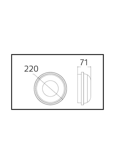 Horoz Artos 20w Yuvarlak Glop Led Armatür Siyah 6500k Beyaz Işık