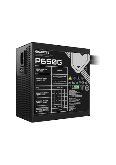 Gıgabyte Gp-p650g, 650w, 80+ Gold, Gamıng Power Supply