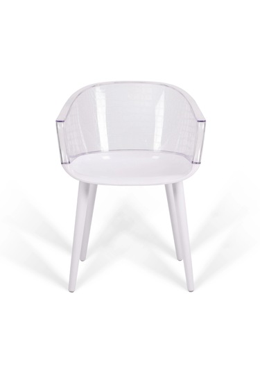 2 Li Milano Kafe Ve Balkon Sandalyesi Beyaz