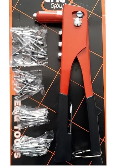 Perçin Makinası Tabancası Elle Sıkım Perçin Aleti 40 Adet Perçin