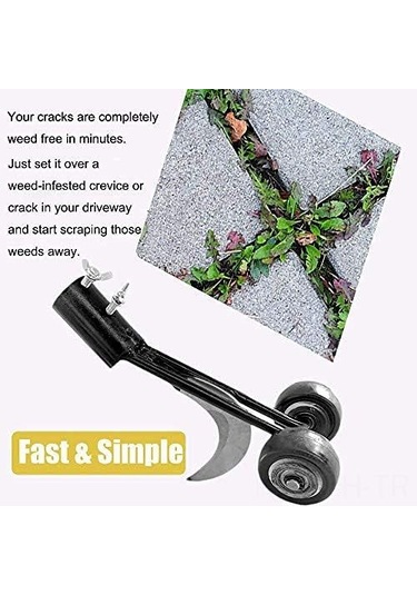 Folinda Çelik Gapsulcu Çim Çıkarıcı, Ev Bahçesi Yolları İçin Kökünden Çıkarma Aracı, Zarf Ve Çatal Takımı