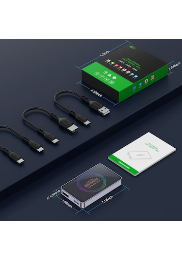 Y2 Carplay & Android Auto Box 4gb+32gb Youtube Hareket Halinde Video, Wifi6, Dahili Gps, Tv Bağlantı Diğer