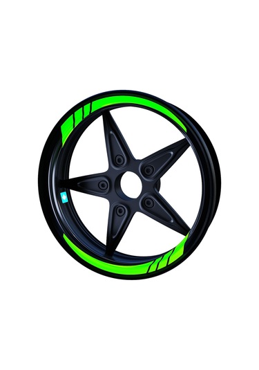 Floresan Yeşil Moto GP İç Jant Şeridi Sticker Çınar Extreme