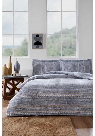 Colorado King Size Lastikli Çarşaf Nevresim Takımı Renkli